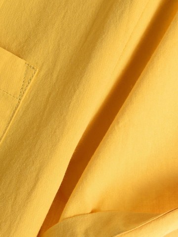 Button Up Front Pocket Tie Dye Stripes Shirt