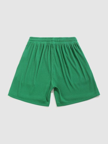 C'est La Vie Paris Short Sleeves Cotton Tee With Ribbed Shorts Two Piece Set