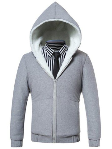 Fleece Hooded Zip-up Hoodie