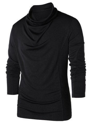 Heap Pile Collar Long Sleeve T-shirt