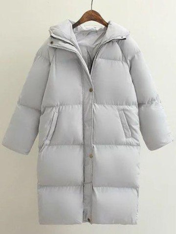 Hooded Loose Down Coat