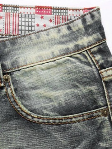 Retro Ripped Casual Denim Jeans