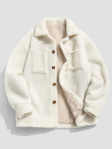 Solid Color Faux Fur Fluffy Teddy Coat