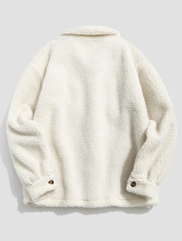 Solid Color Faux Fur Fluffy Teddy Coat