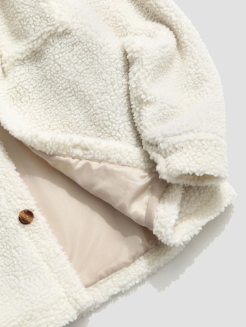 Solid Color Faux Fur Fluffy Teddy Coat