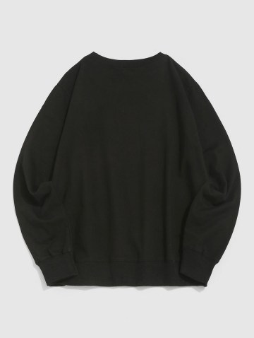 Yellow Stone Mountain Scenic Vintage Graphic Crewneck Sweatshirt